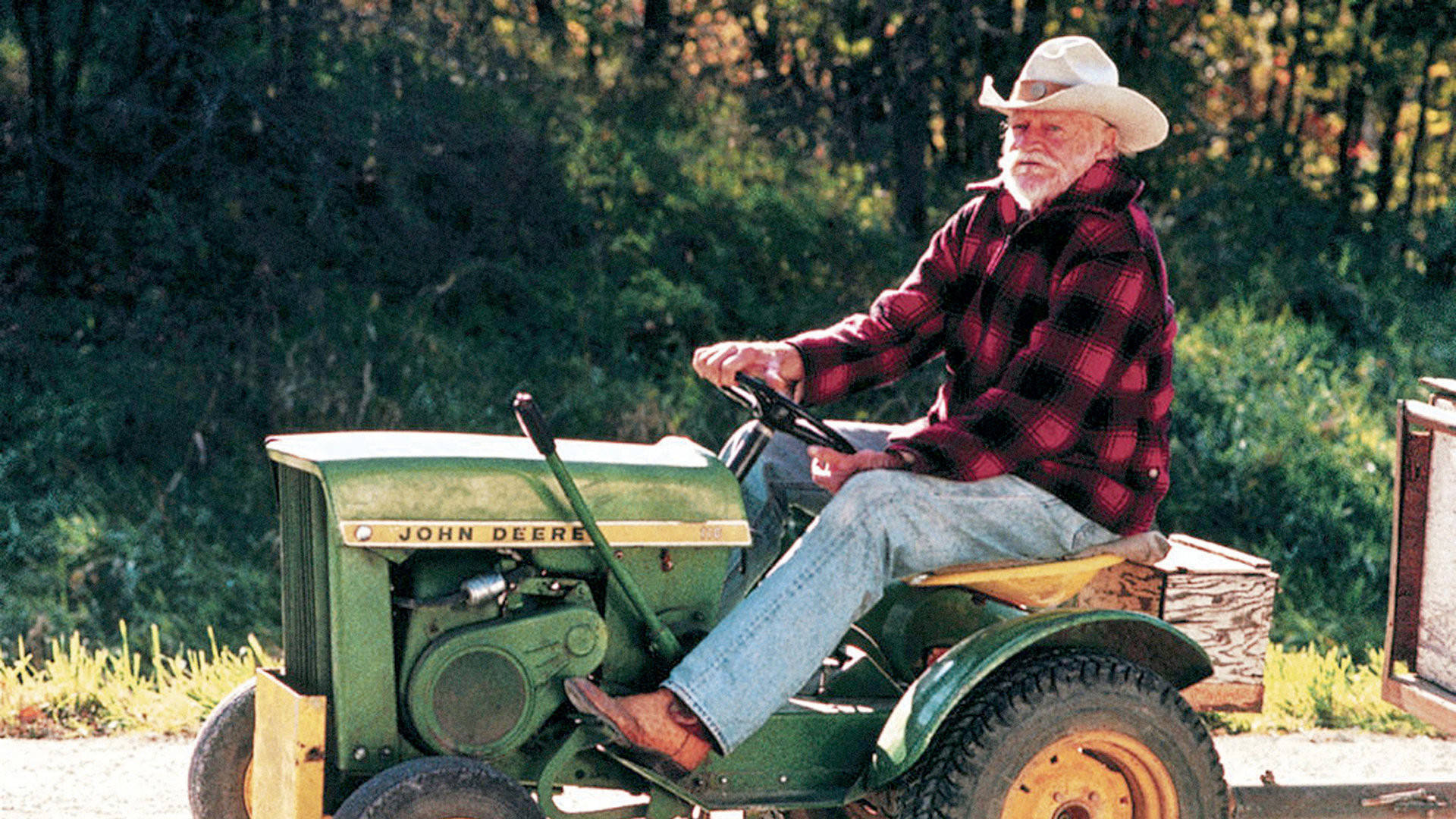 Richard Farnsworth Riding Tractor Background