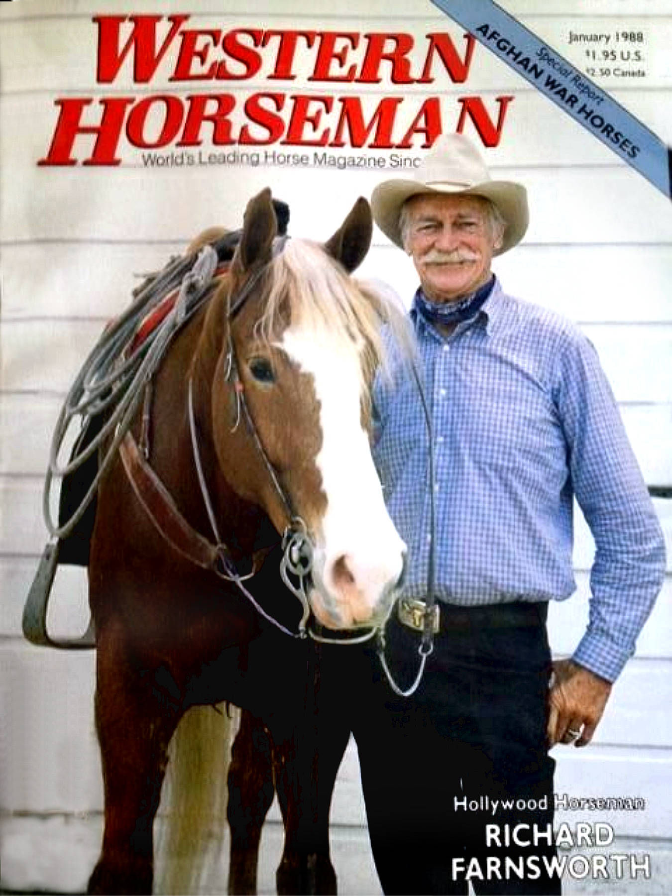 Richard Farnsworth With Horse Western Horseman Background