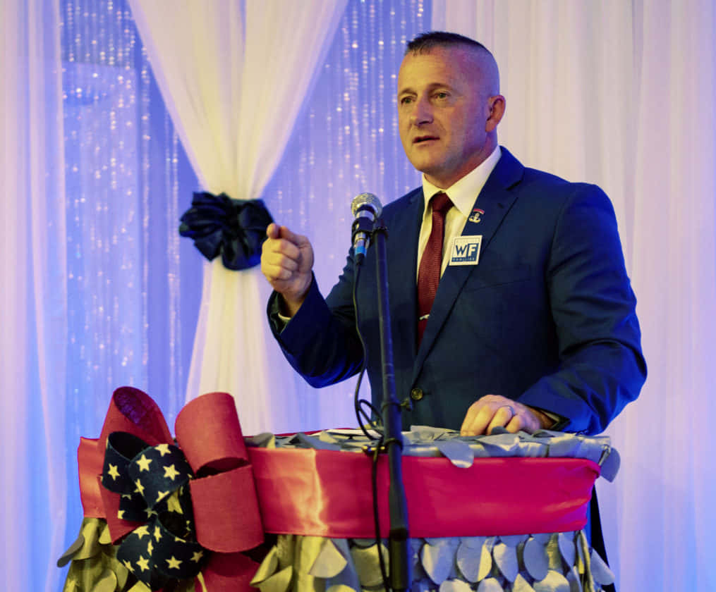 Richard Ojeda Giving A Speech Background