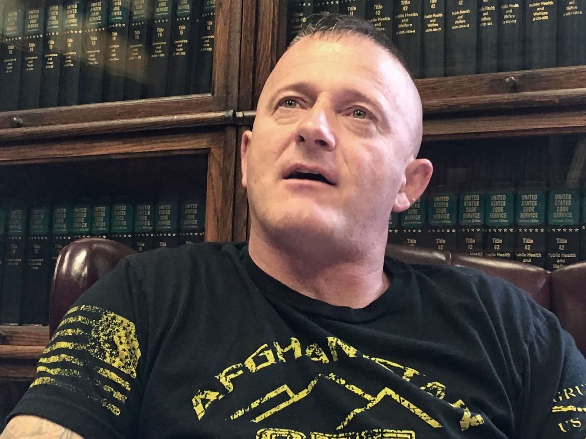 Richard Ojeda In His Office Background