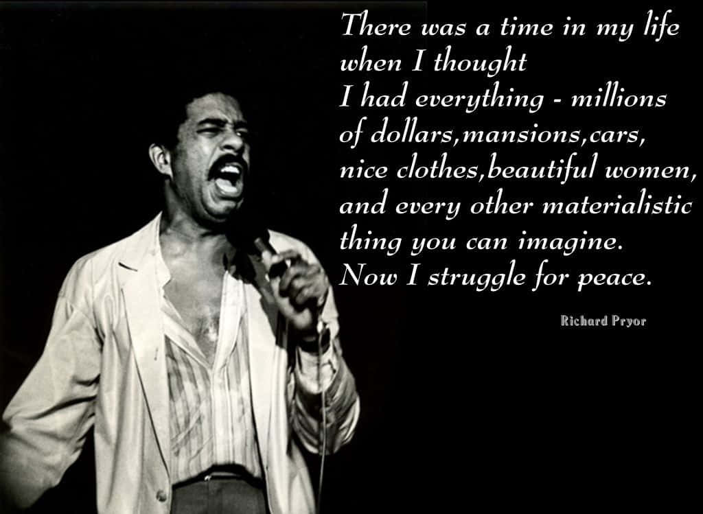 Richard Pryor, The Pioneer Of Standup Comedy Background