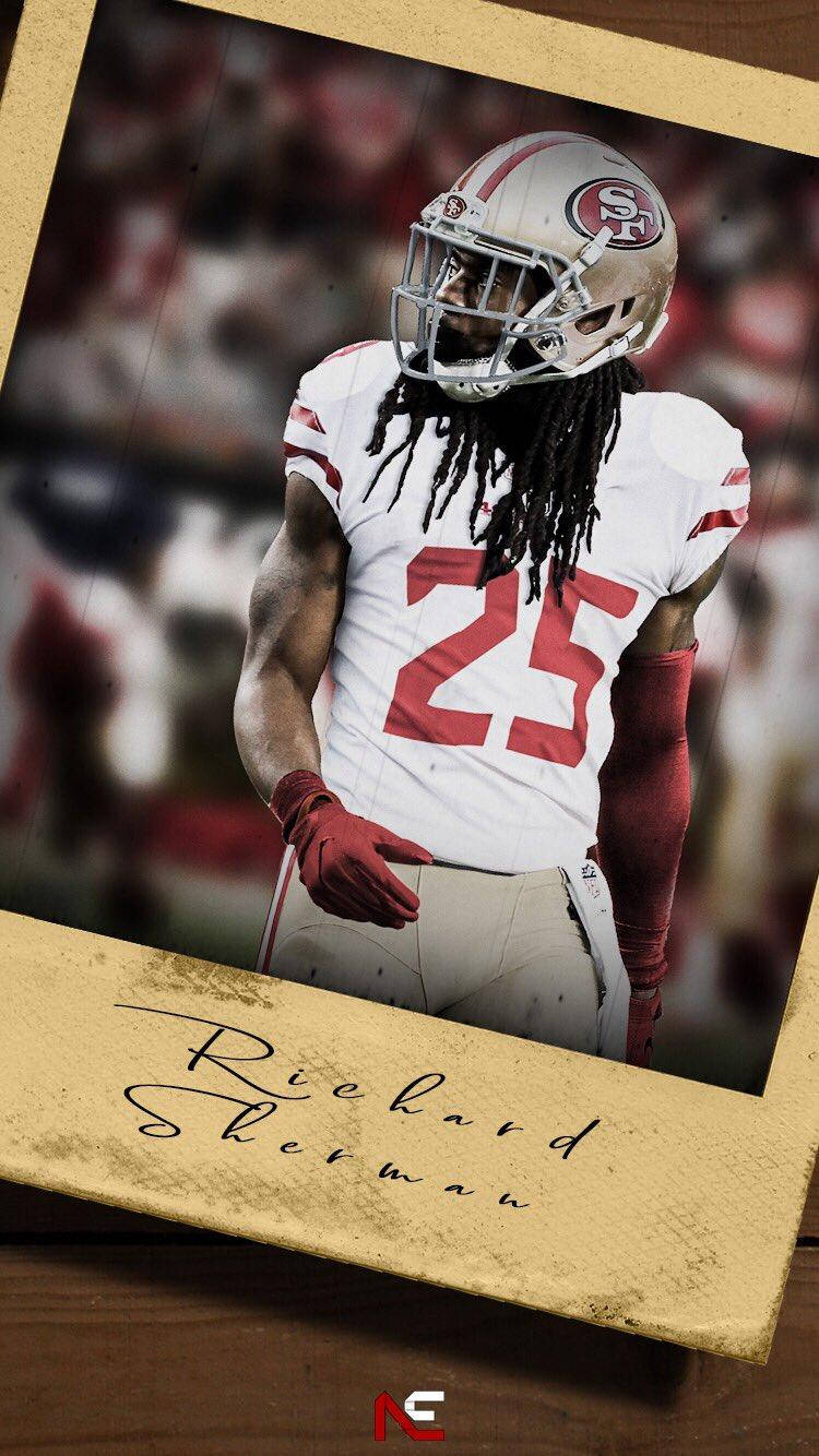 Richard Sherman Polaroid Sf 49ers Iphone Background