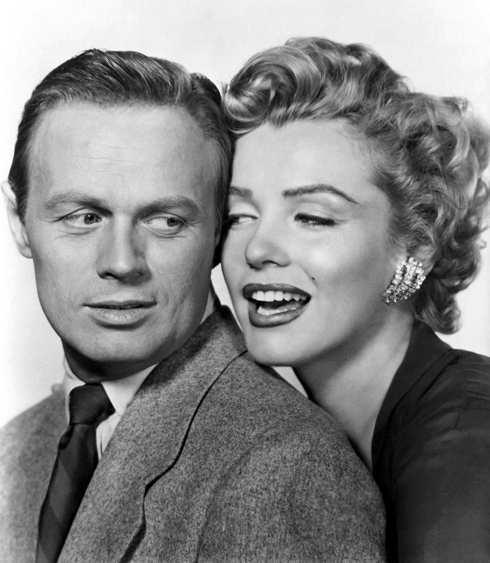 Richard Widmark And Marilyn Monroe Background