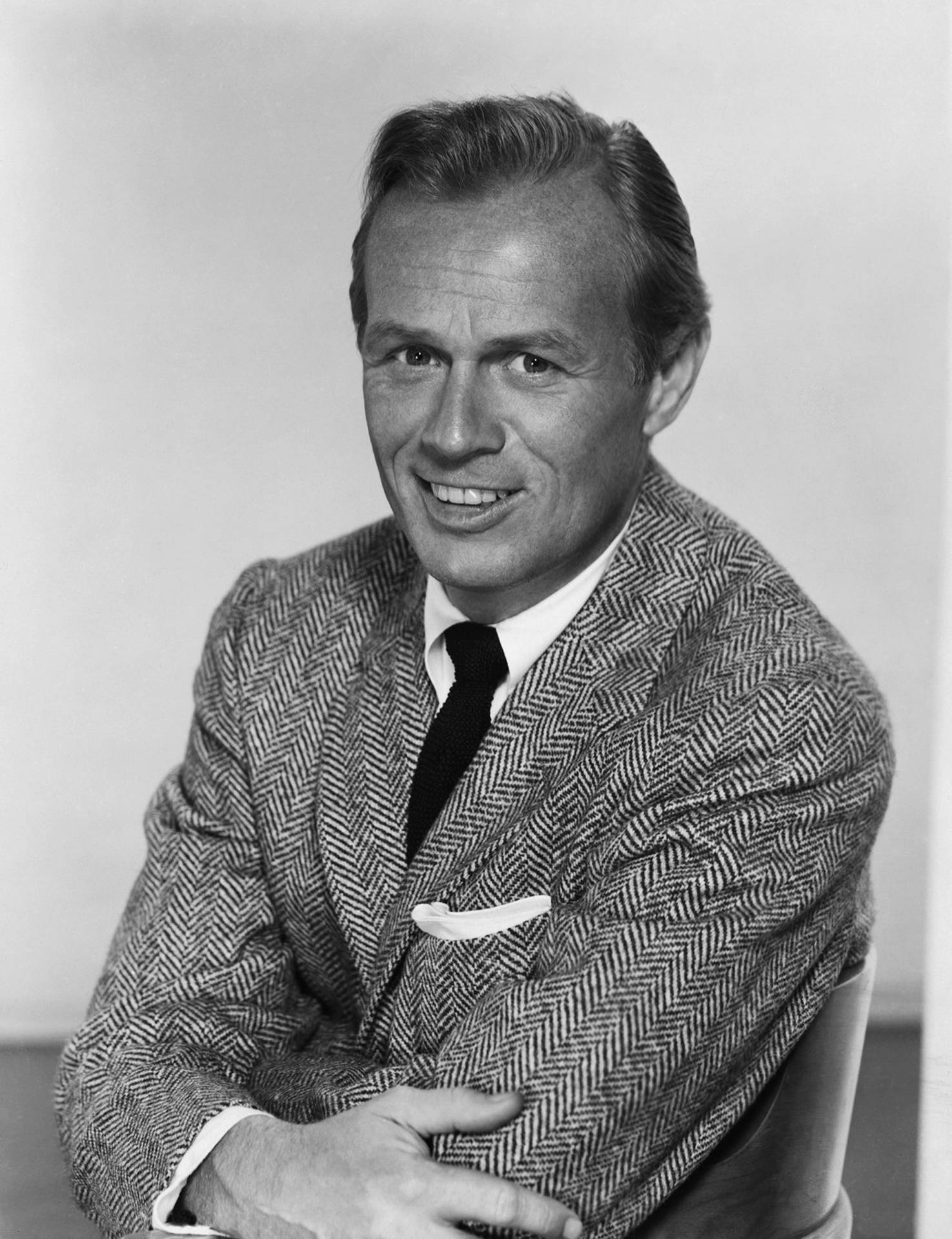 Richard Widmark Black And White Portrait Background