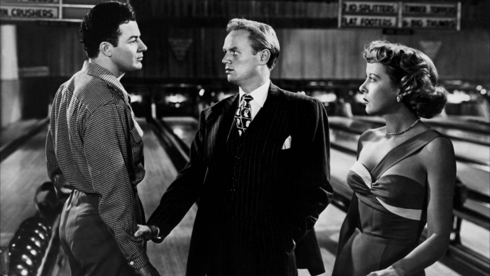 Richard Widmark, Ida Lupino, And Cornel Wilde Background