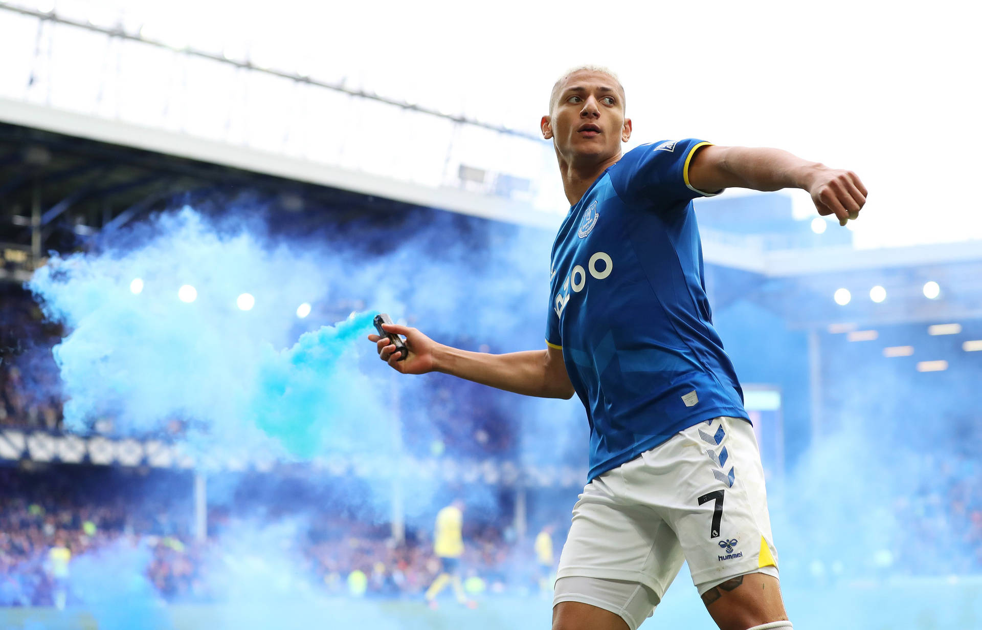 Richarlison De Andrade Throwing Smoke Flare