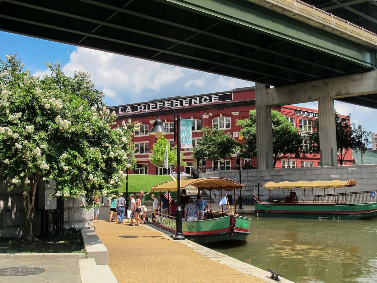 Richmond Canal Walkwith Boat Tour Background