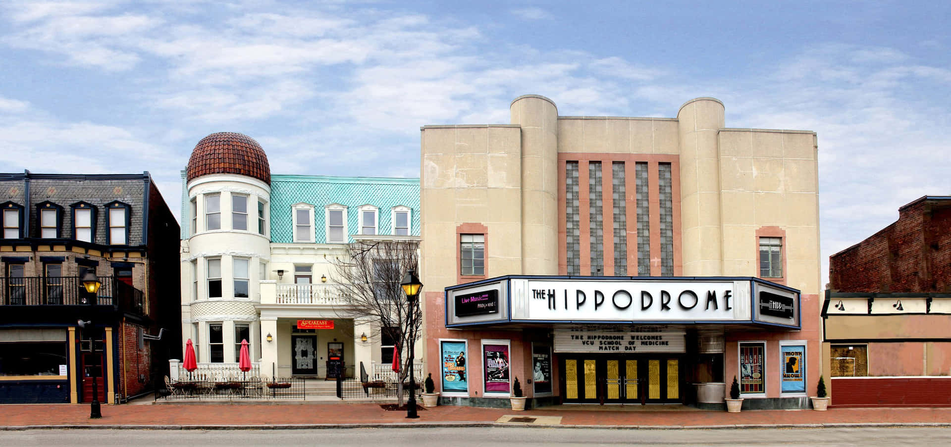 Richmond Hippodrome Theater Street View Background