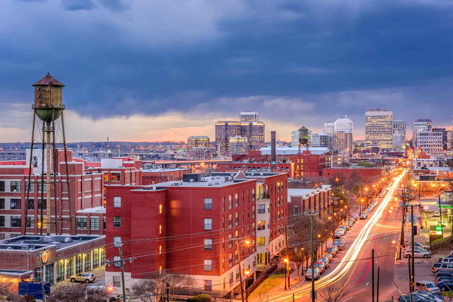 Richmond Skyline Dusk View