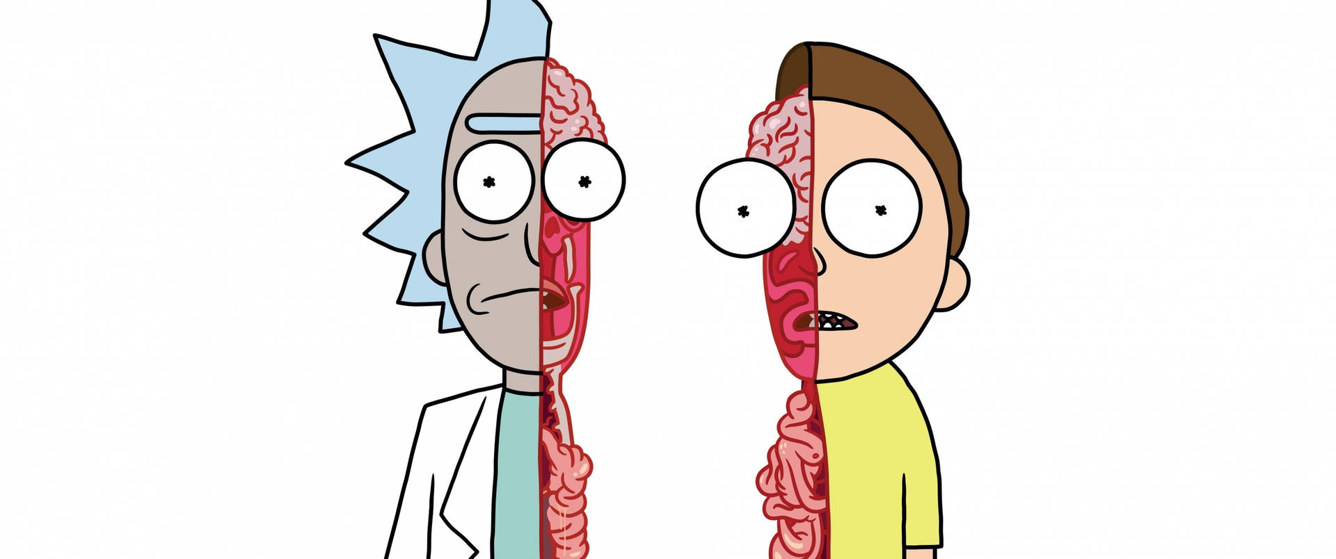 Rick And Morty Are Shown With Their Heads Cut Off