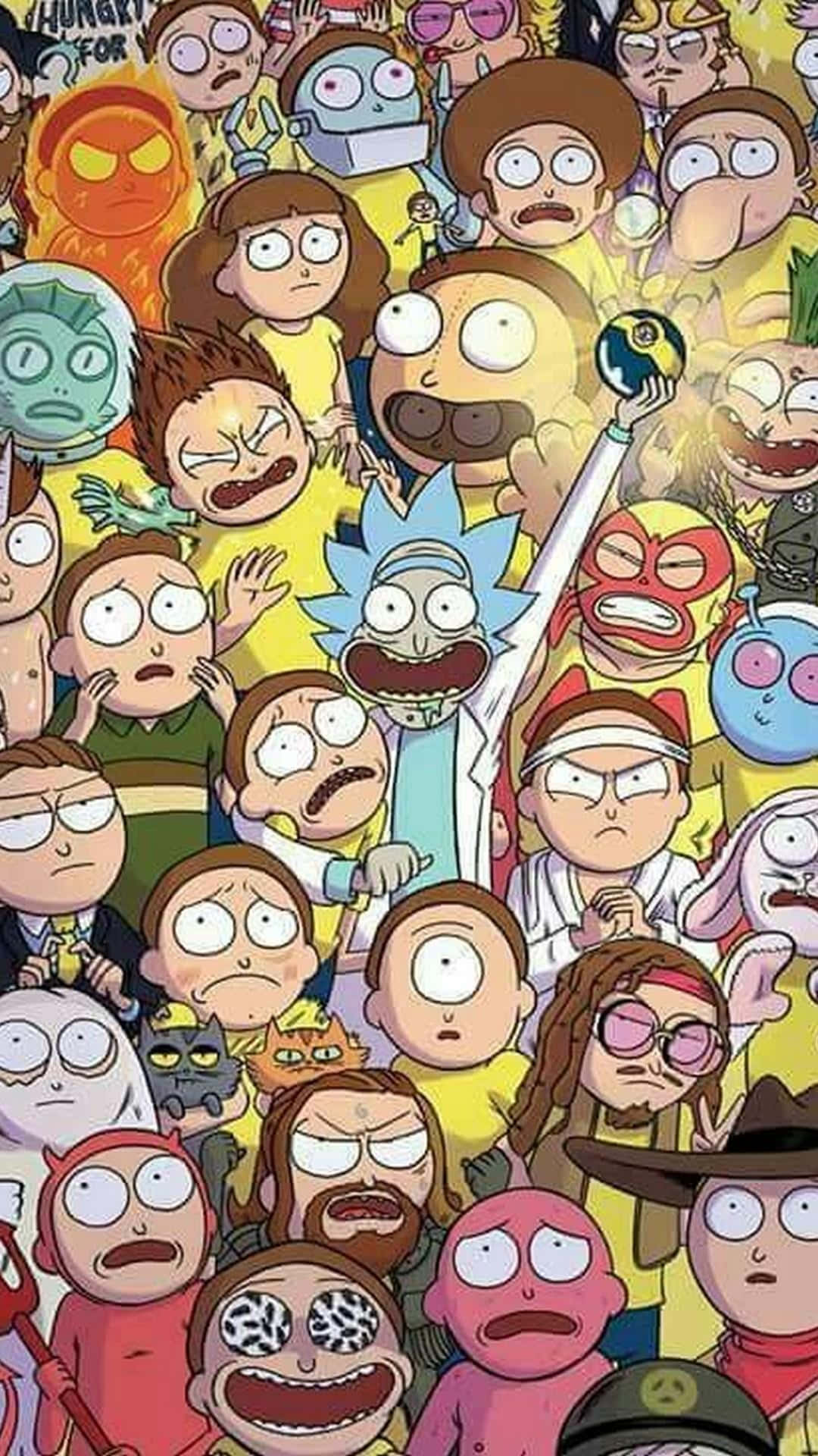 Rick And Morty Cartoon Poster Background