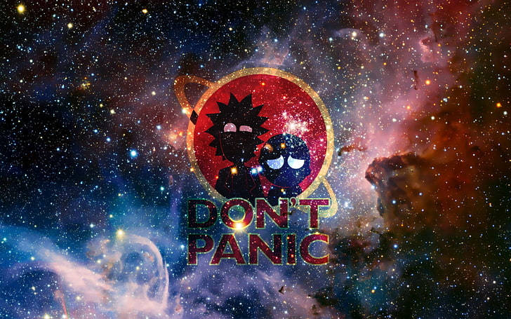 Rick And Morty Cosmic Don’t Panic Background