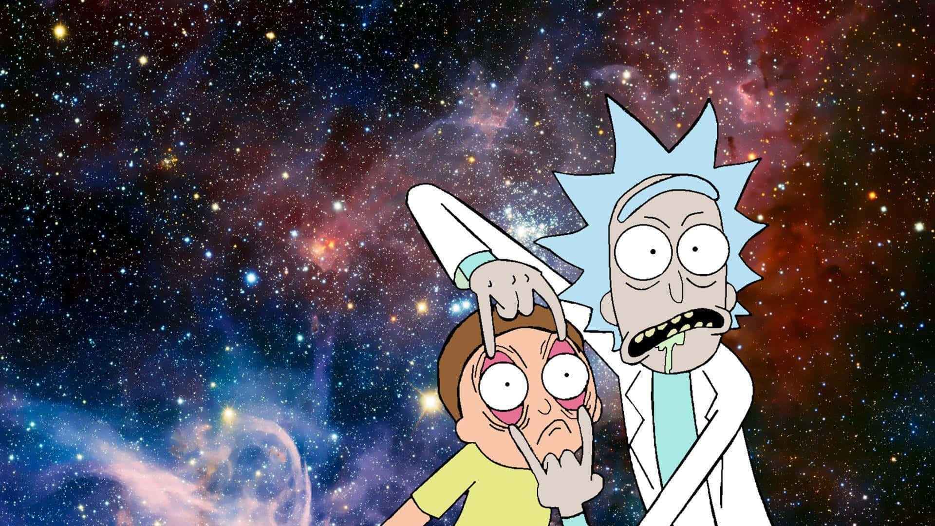 Rick And Morty Funny Scene Laptop Background