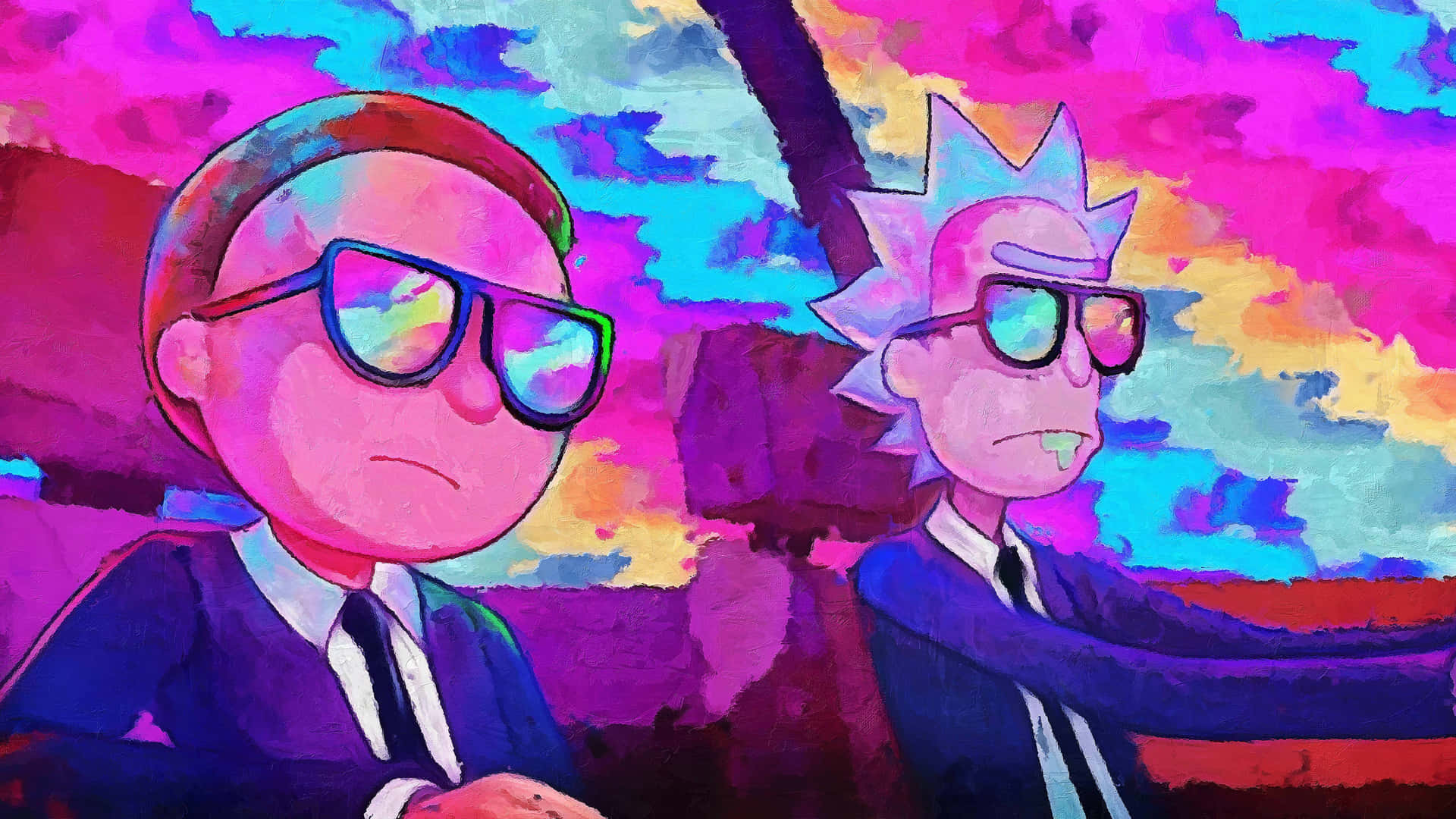 Rick And Morty, Heads Of A Wild Interdimensional Adventure Background