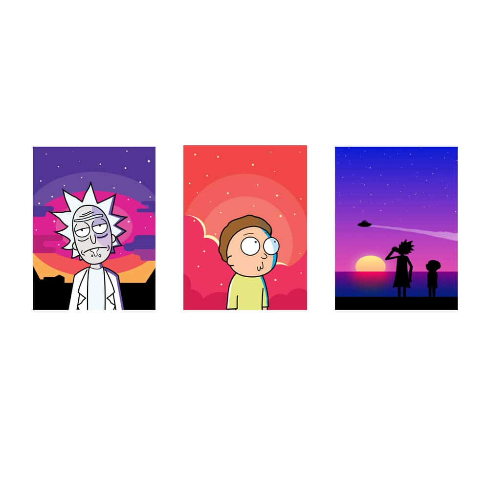 Rick And Morty Macbook Icons Background