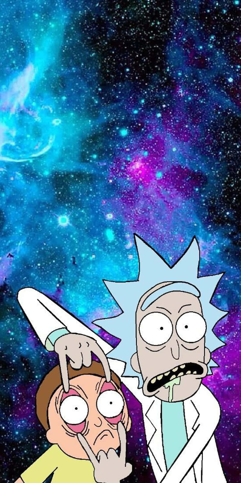 Rick And Morty Macbook Opening Eyes Background