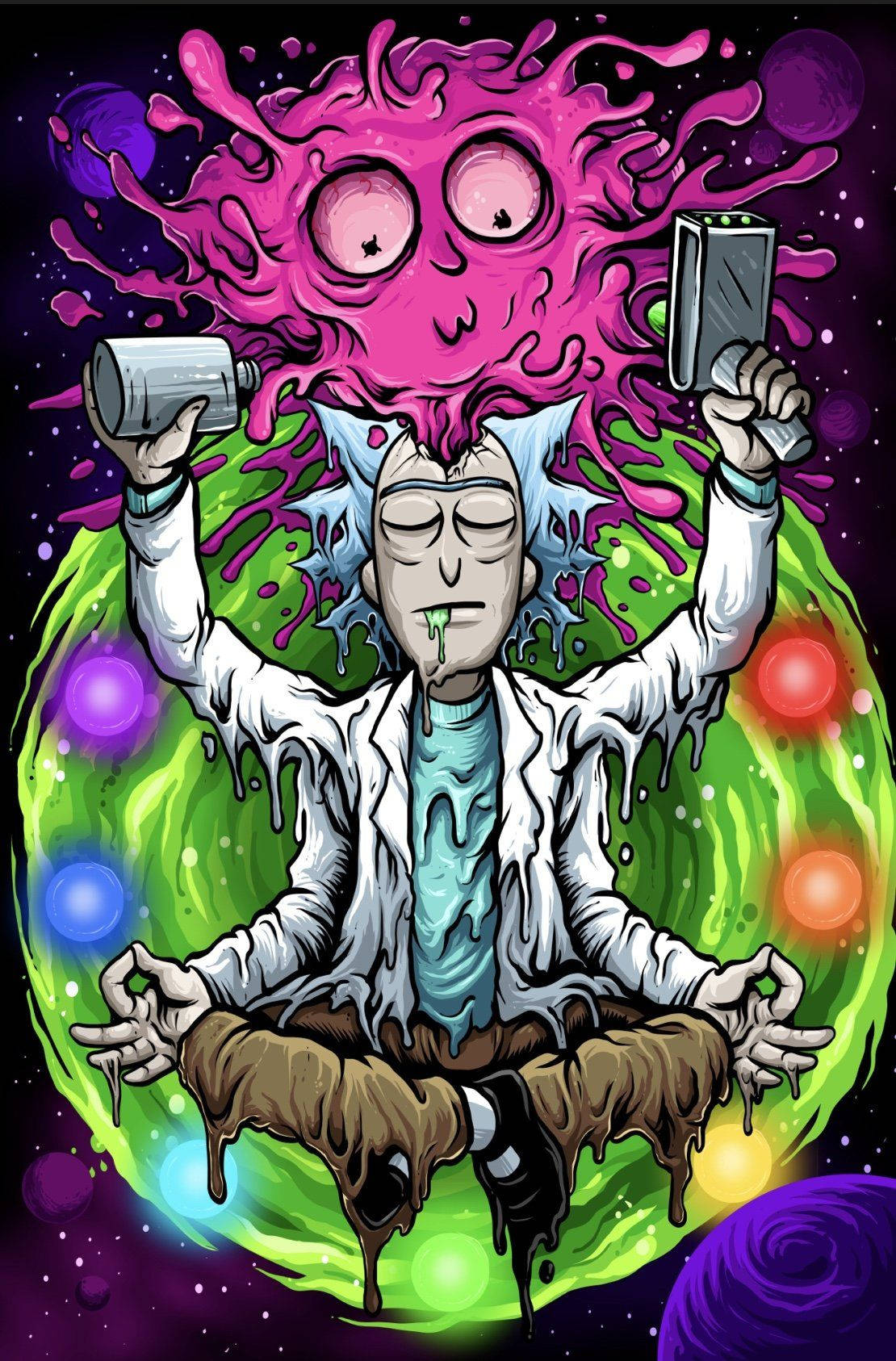 Rick And Morty - Meditating In Space