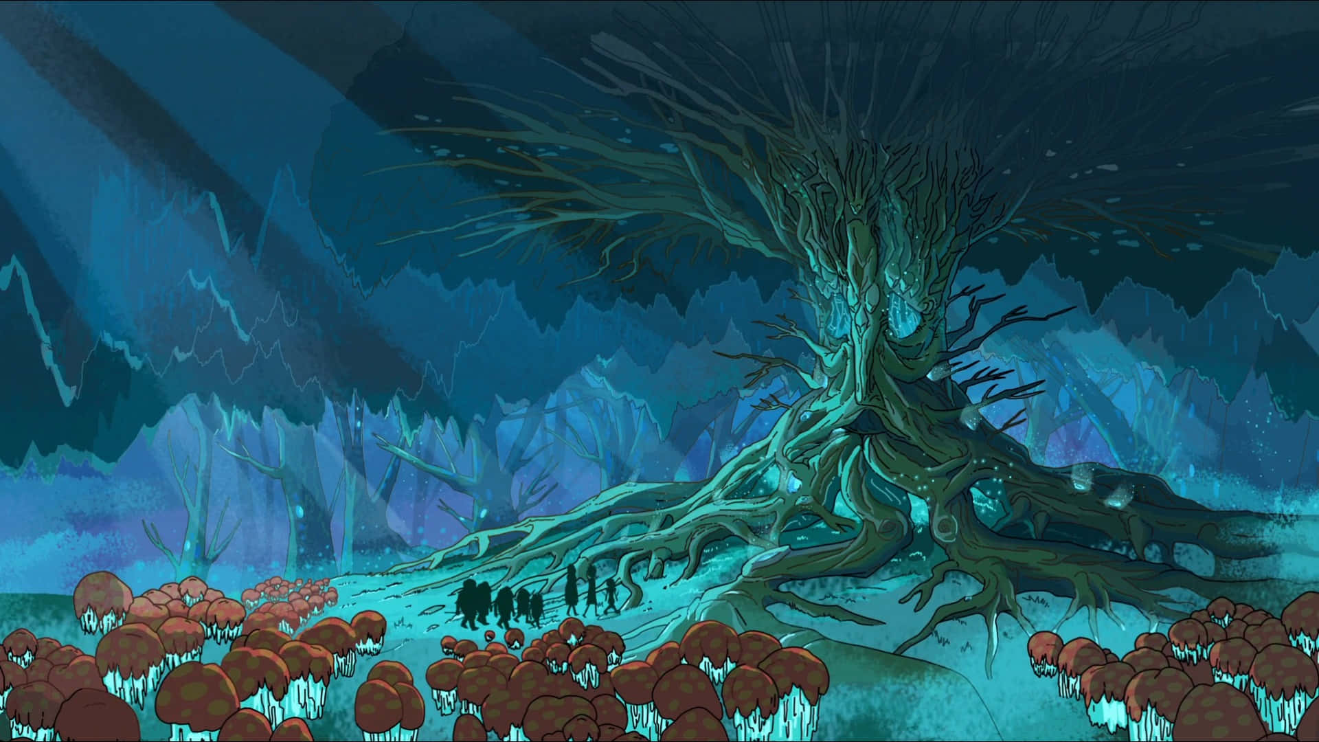Rick And Morty Ready For A Wild Adventure Background