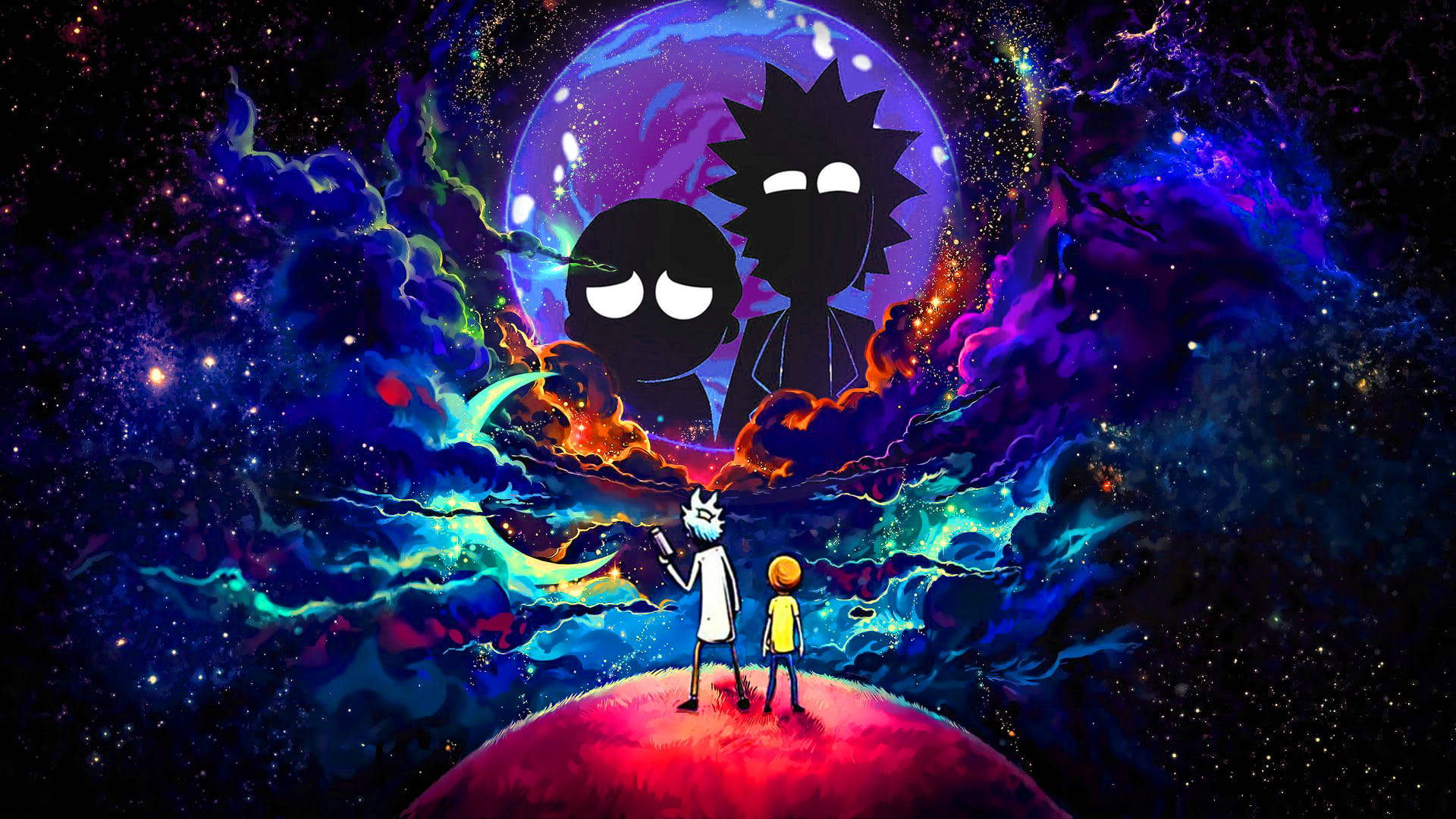 Rick And Morty Trippy Parallel Universe