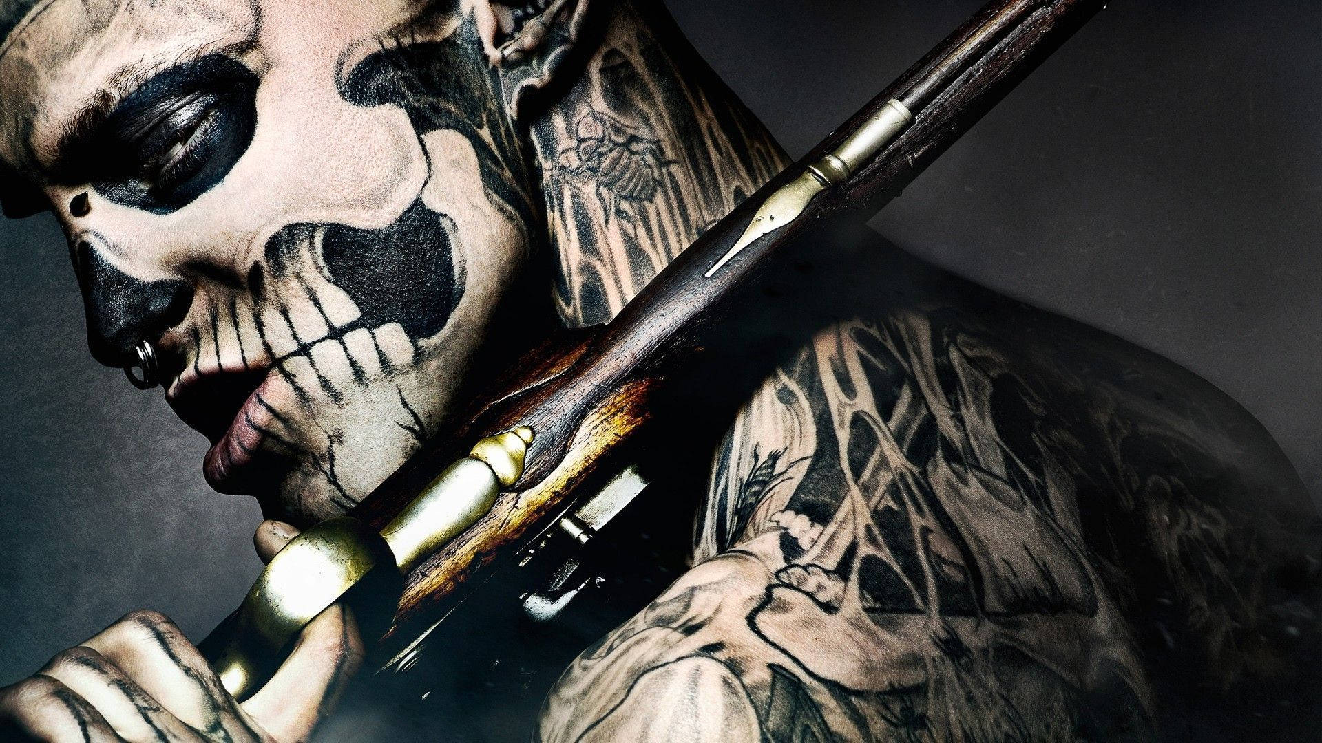 Rick Genest Zombie Boy Tattoo Background