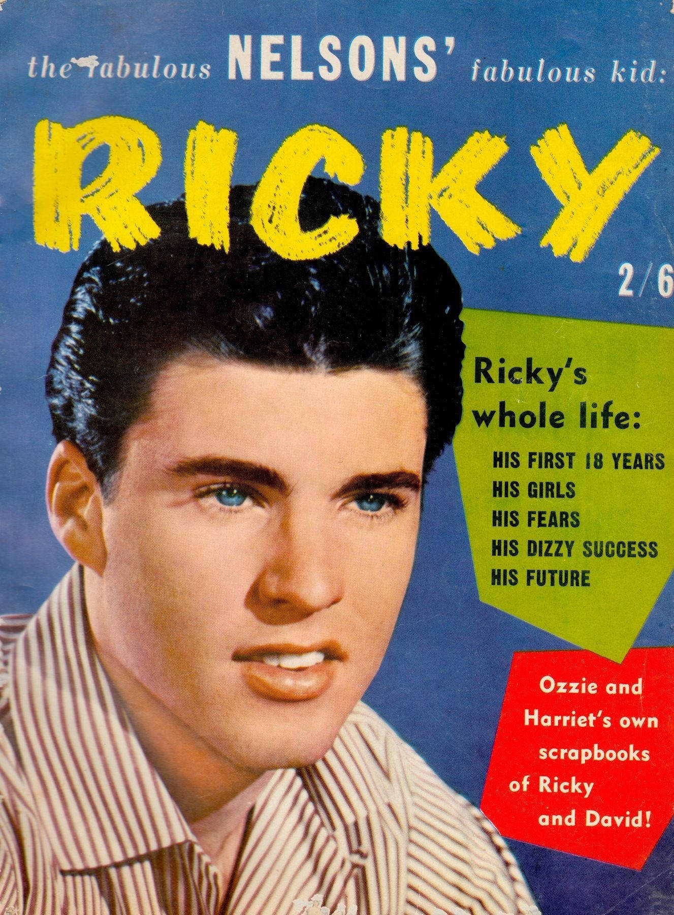 Rick Nelson Dell Magazine 1958 Cover Background