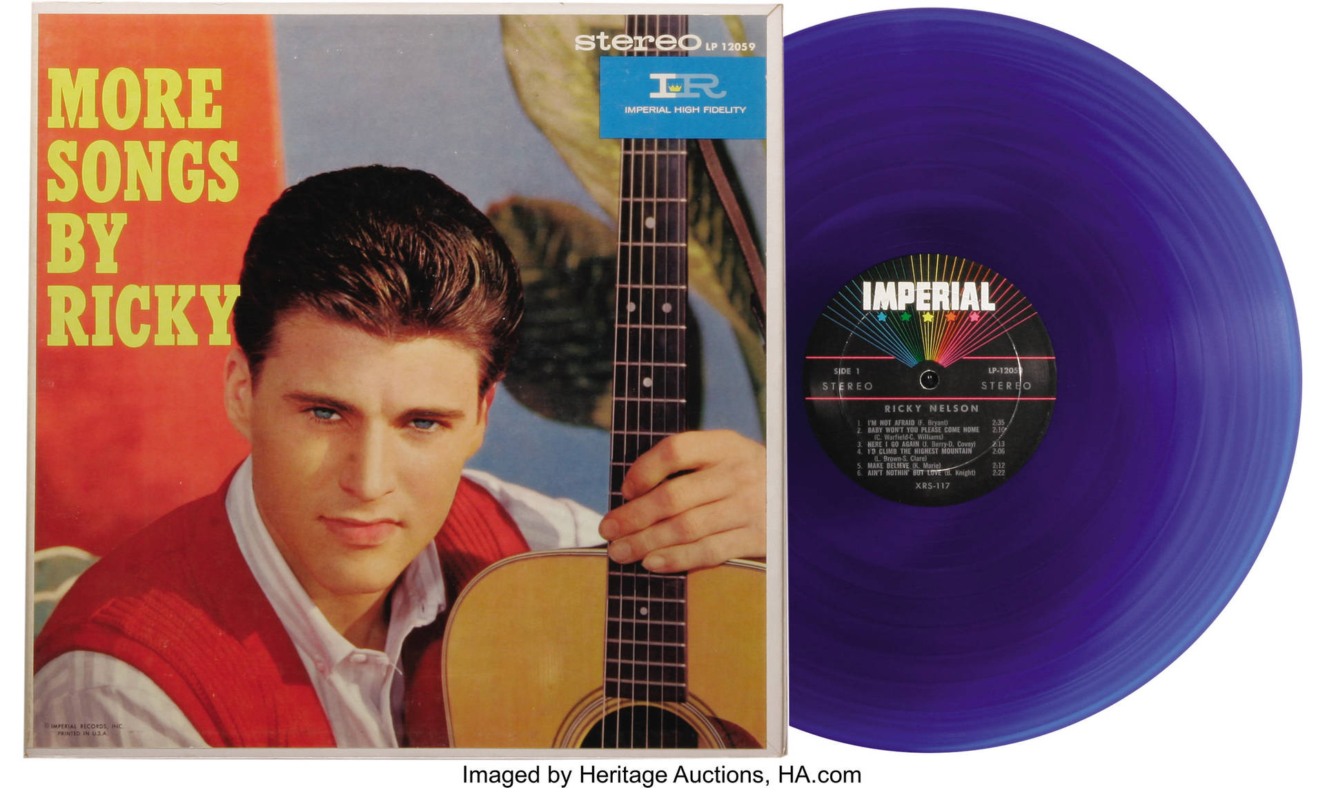 Rick Nelson More Songs By Ricky Vinyl Cover