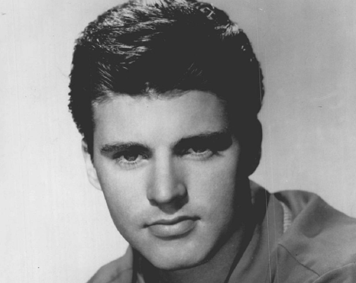 Rick Nelson Rock And Roll Singer Greyscale Background