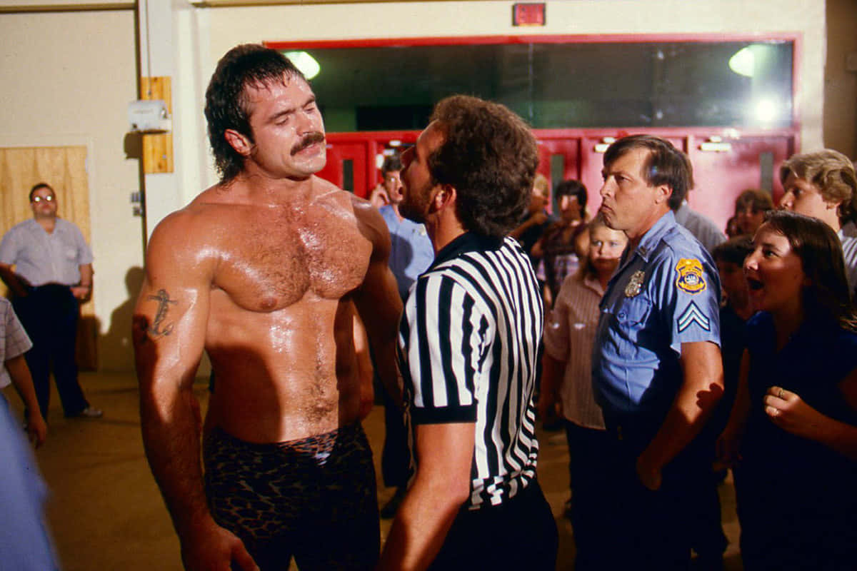 Rick Rude Referee Fight Photo Background