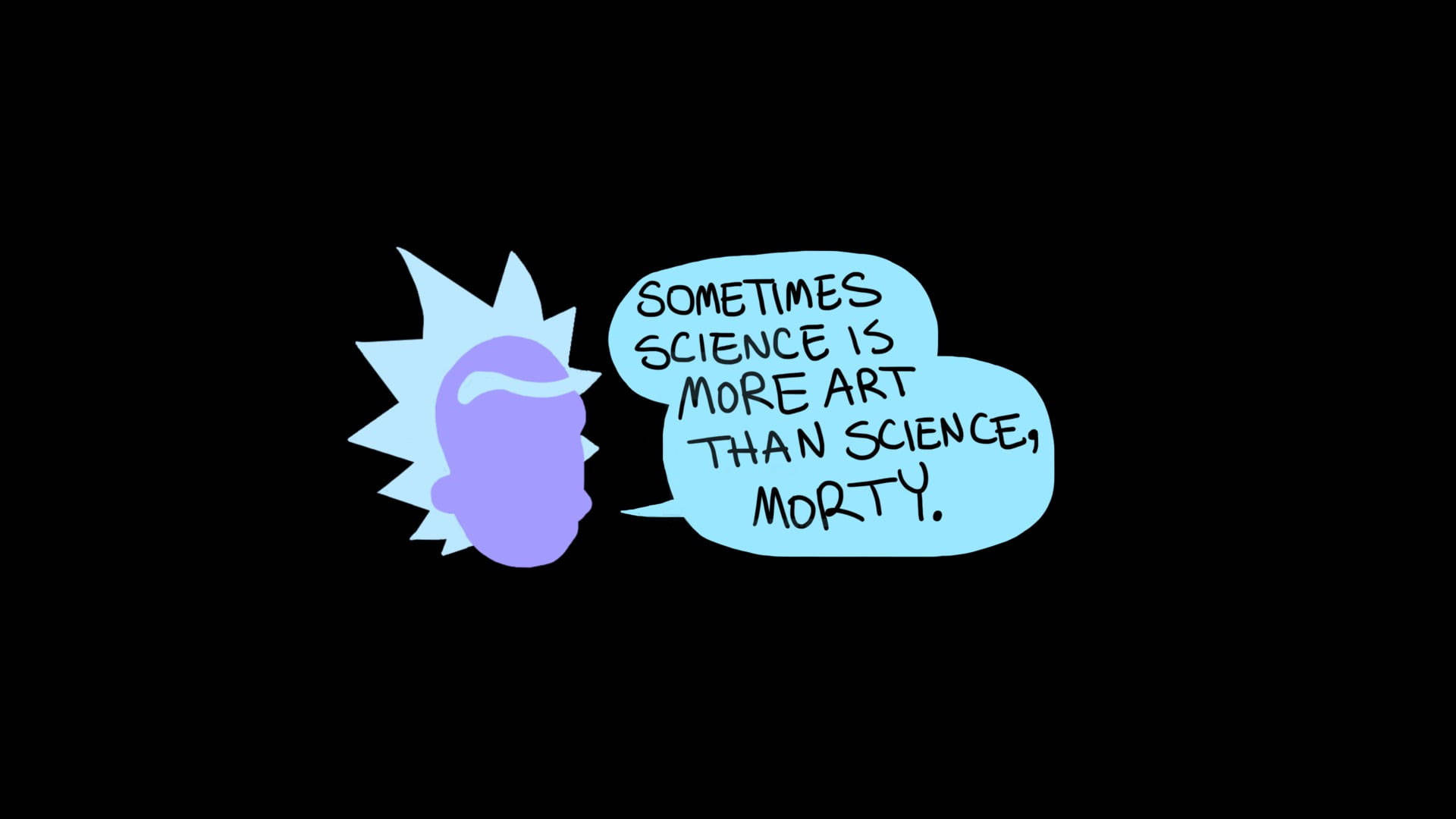 Rick Sanchez Guiding Morty Background