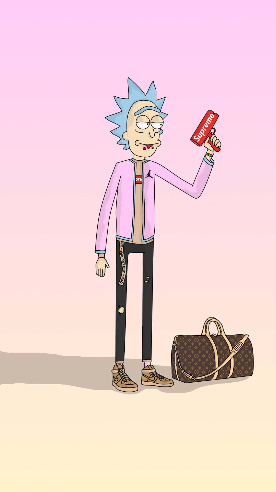 Rick Sanchez Supreme Cartoon