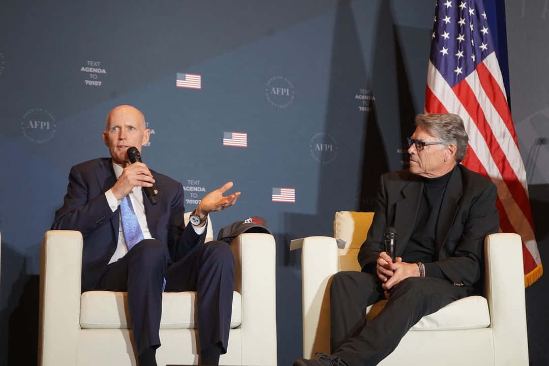 Rick Scott Delivering A Speech At The Afpi Summit