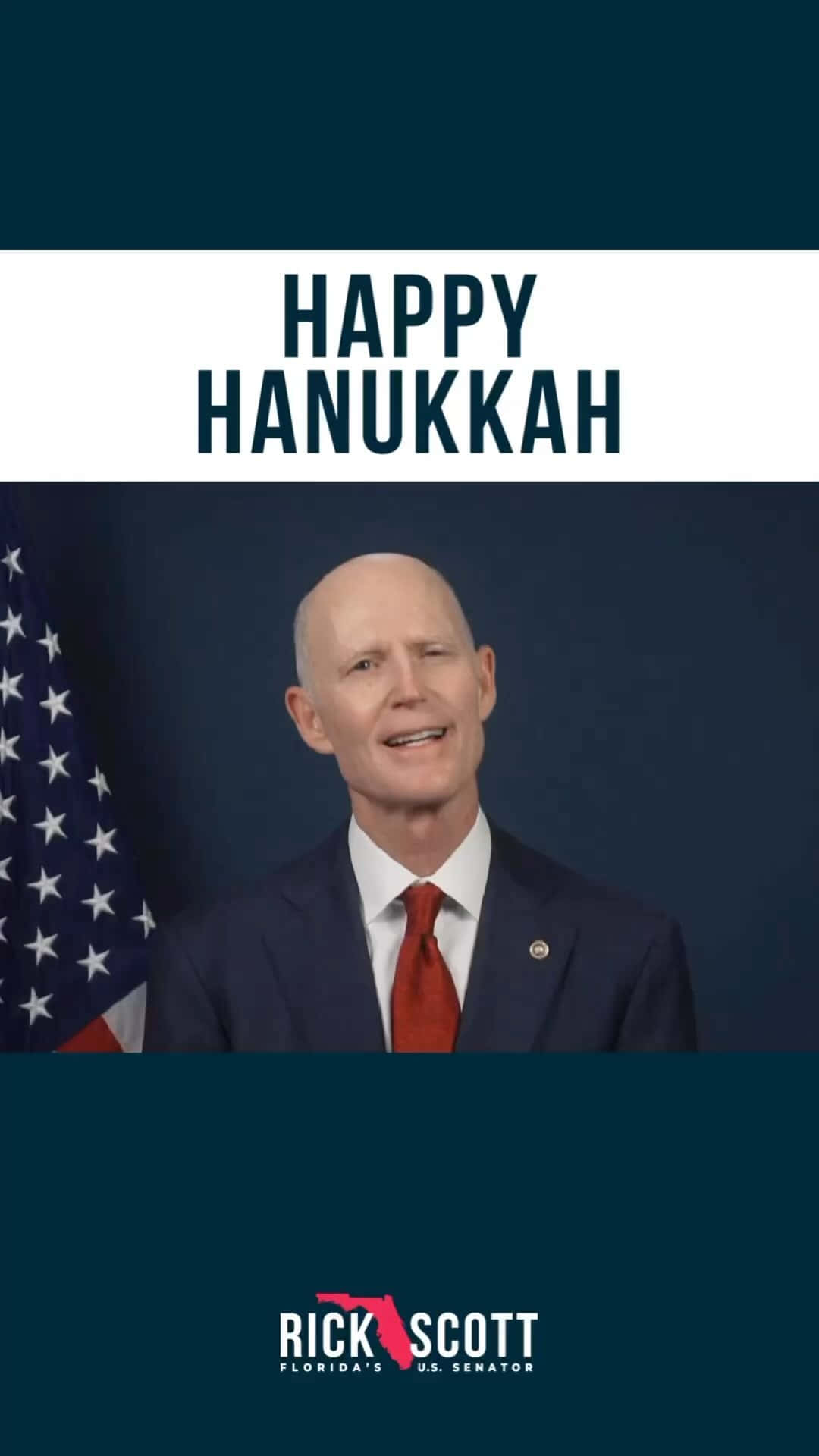 Rick Scott Says Happy Hanukkah