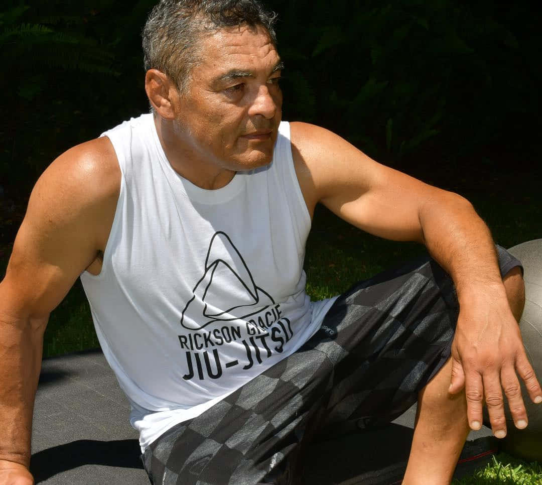 Rickson Gracie Jiu Jitsu Master Outdoors Background