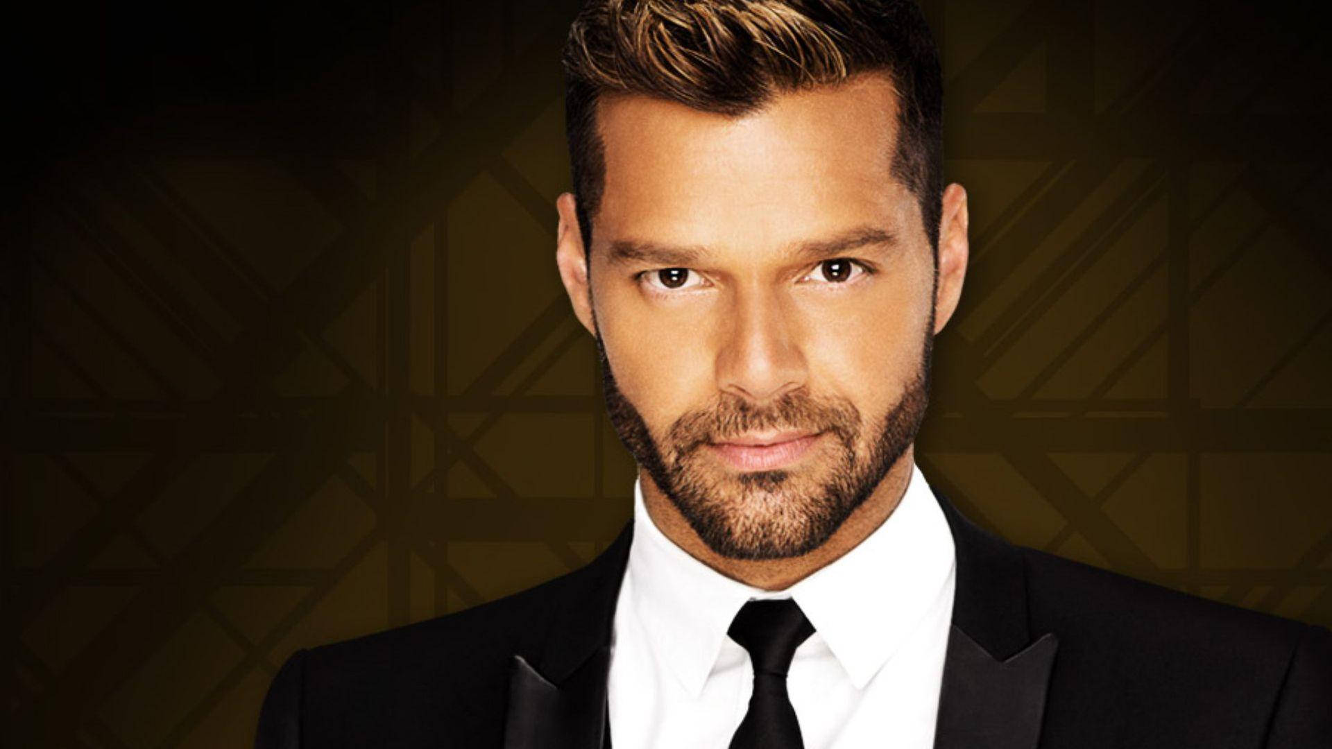 Ricky Martin Serious Look Background