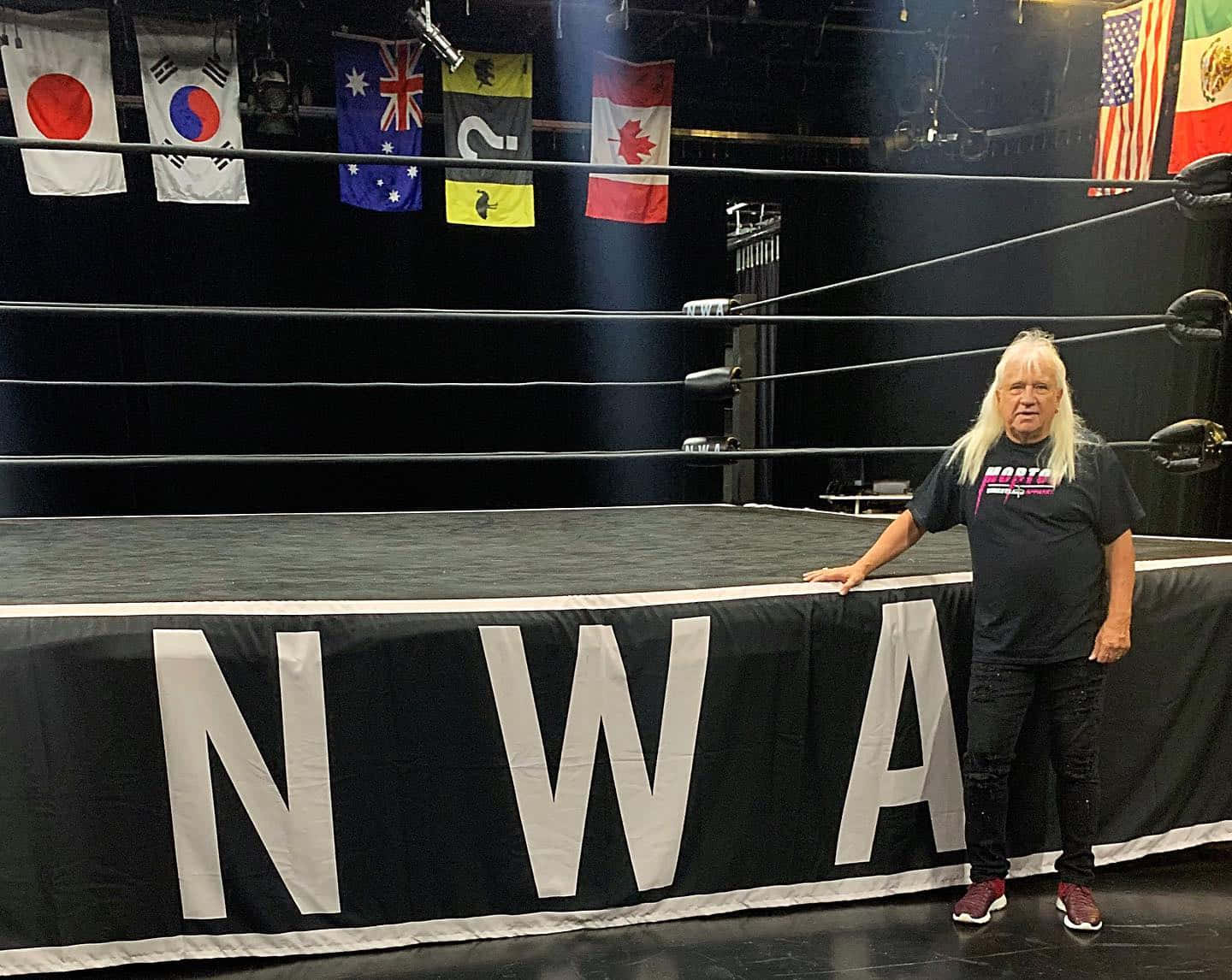 Ricky Morton N W A Wrestling Ring Background