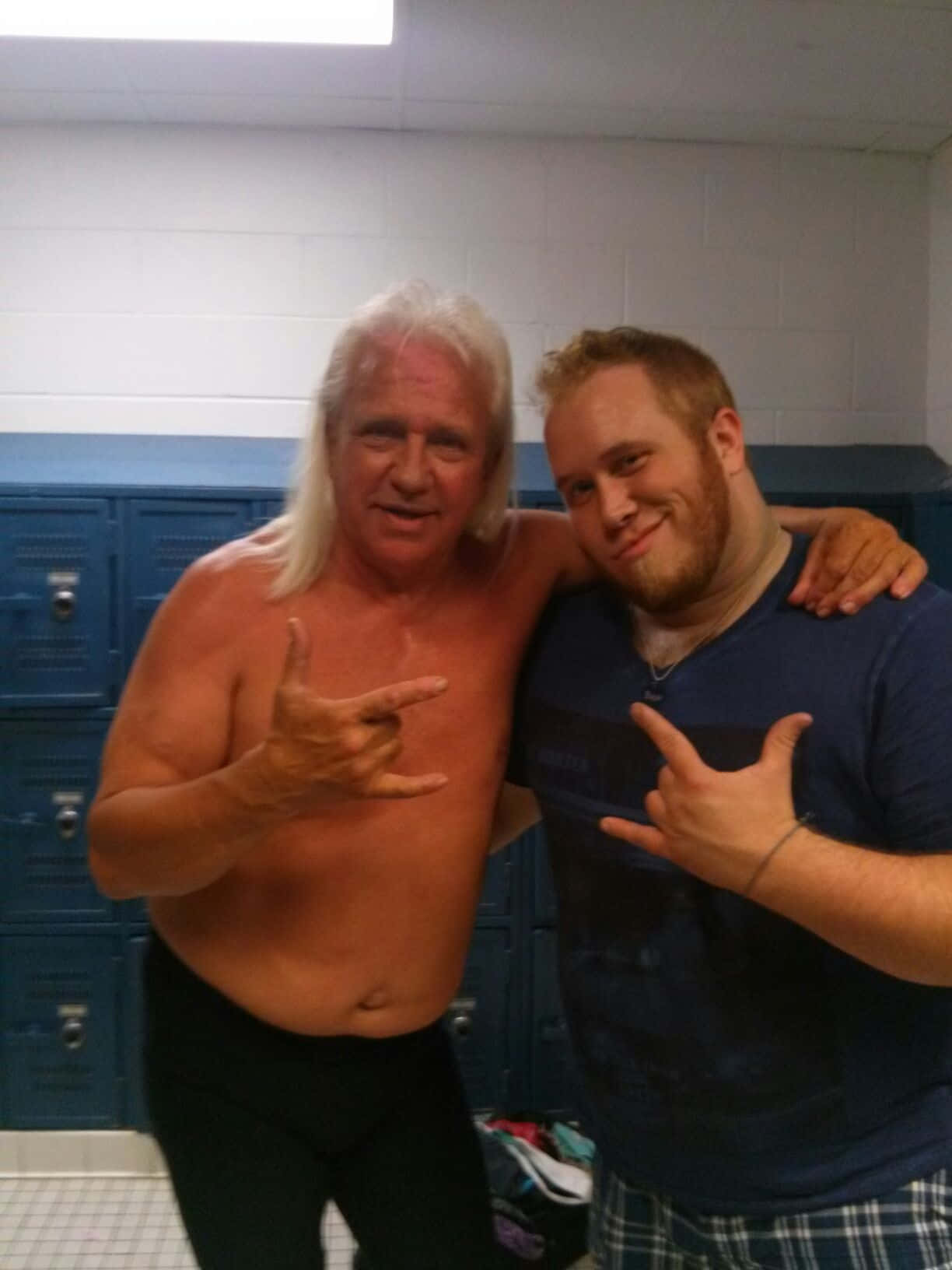 Ricky Morton Photograph With A Fan Background