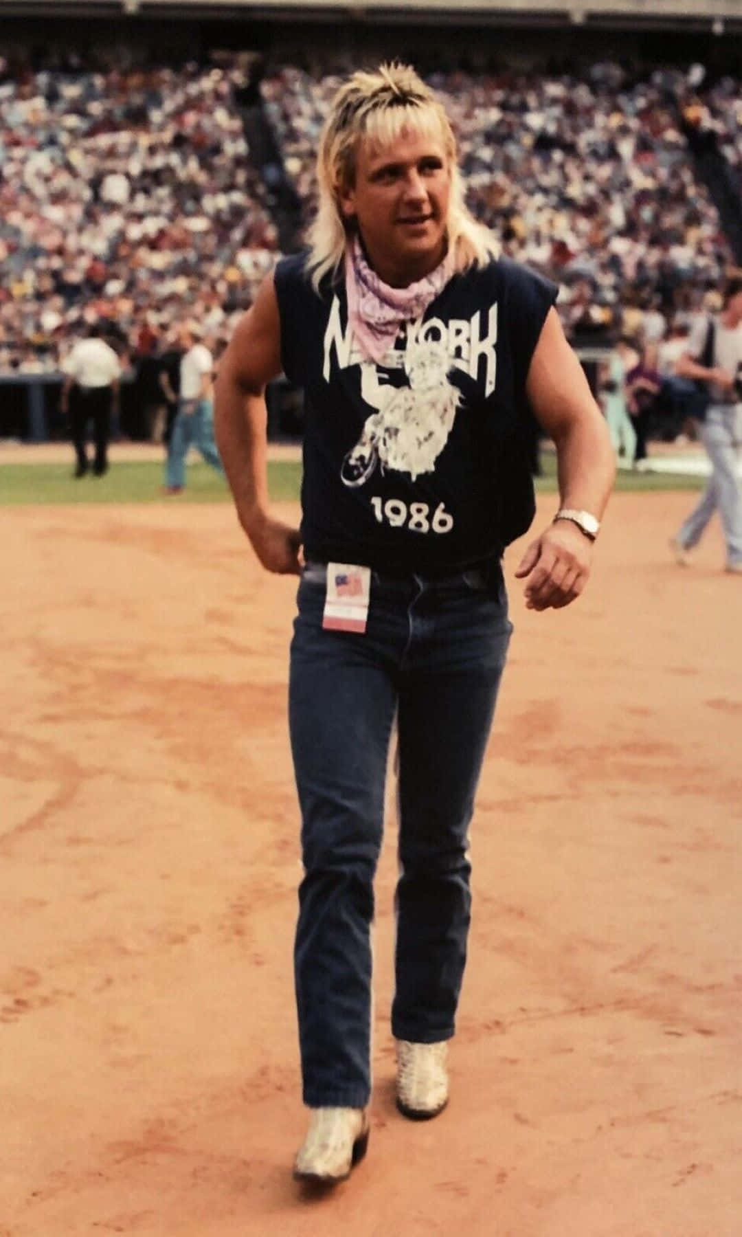 Ricky Morton1980s Stadium Walk Background