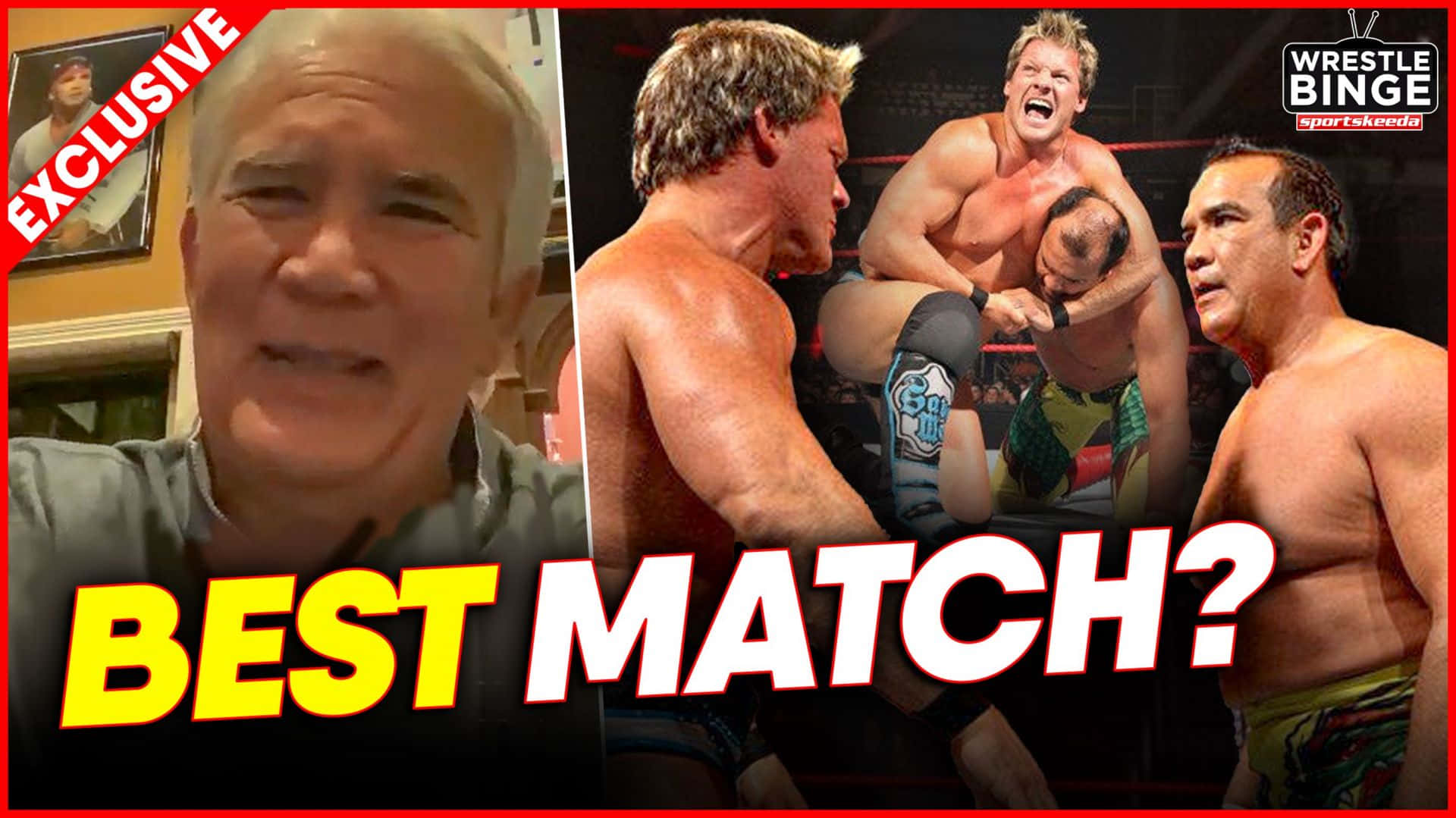 Ricky Steamboat Match Against Chris Jericho Background