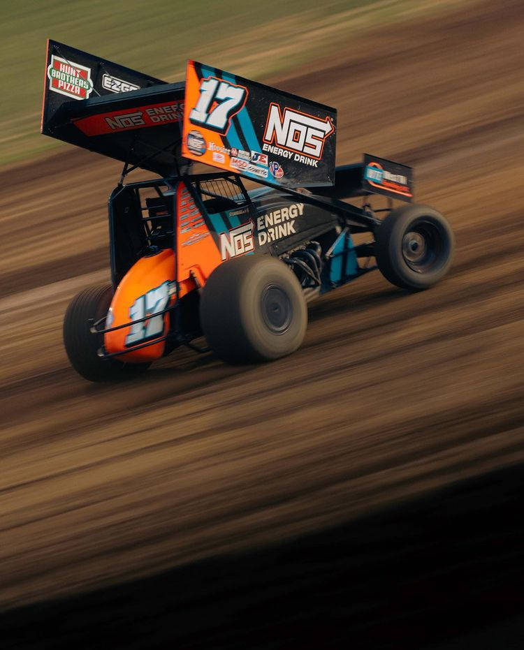 Ricky Stenhouse Jr. Driving Sprint Car