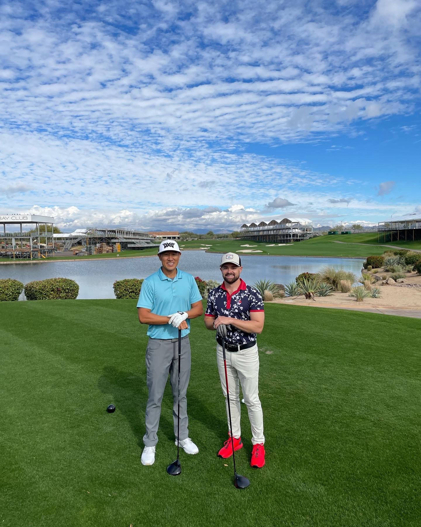 Ricky Stenhouse Jr. On Golf Course