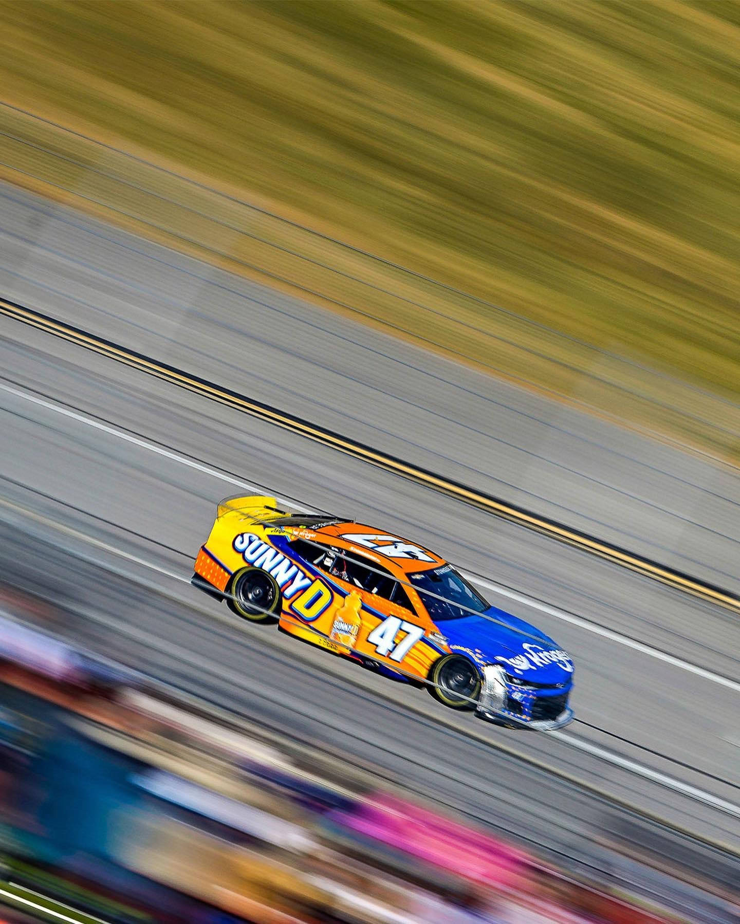 Ricky Stenhouse Jr. Racing At High Speed