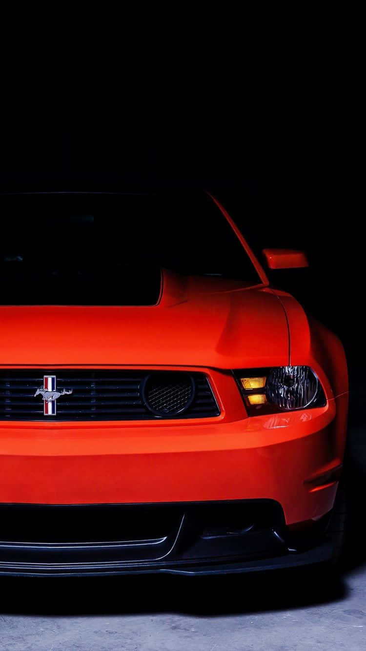Ride In Style With A Red Car Iphone Background