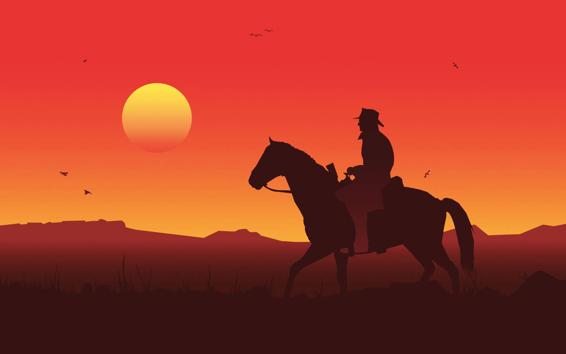 Ride Into The Sunset With Your Horse From Red Dead Redemption 2