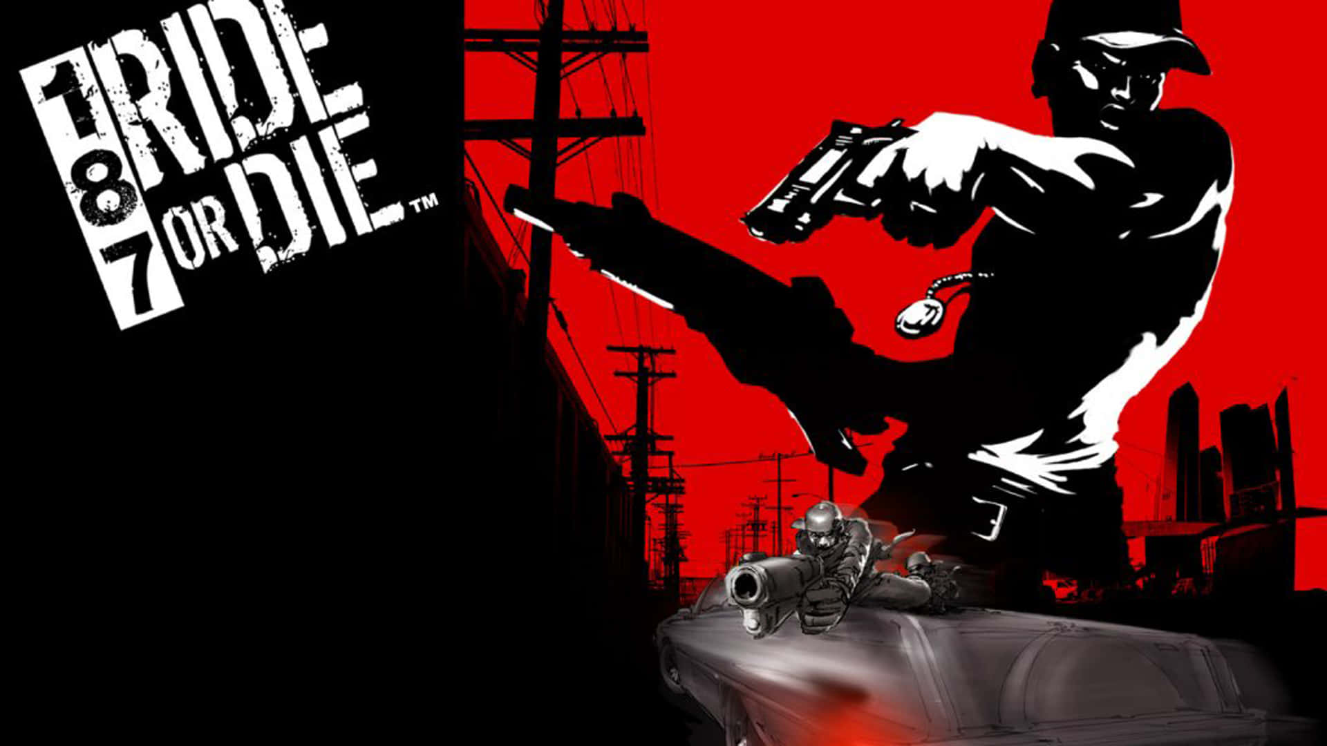 Ride Or Die Game Poster Oranredge Background