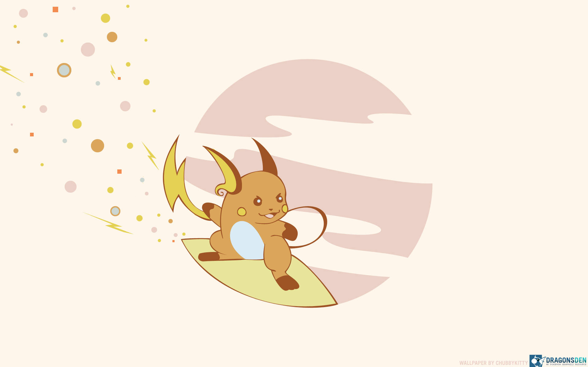 Ride The Surfing Wave With Raichu! Background