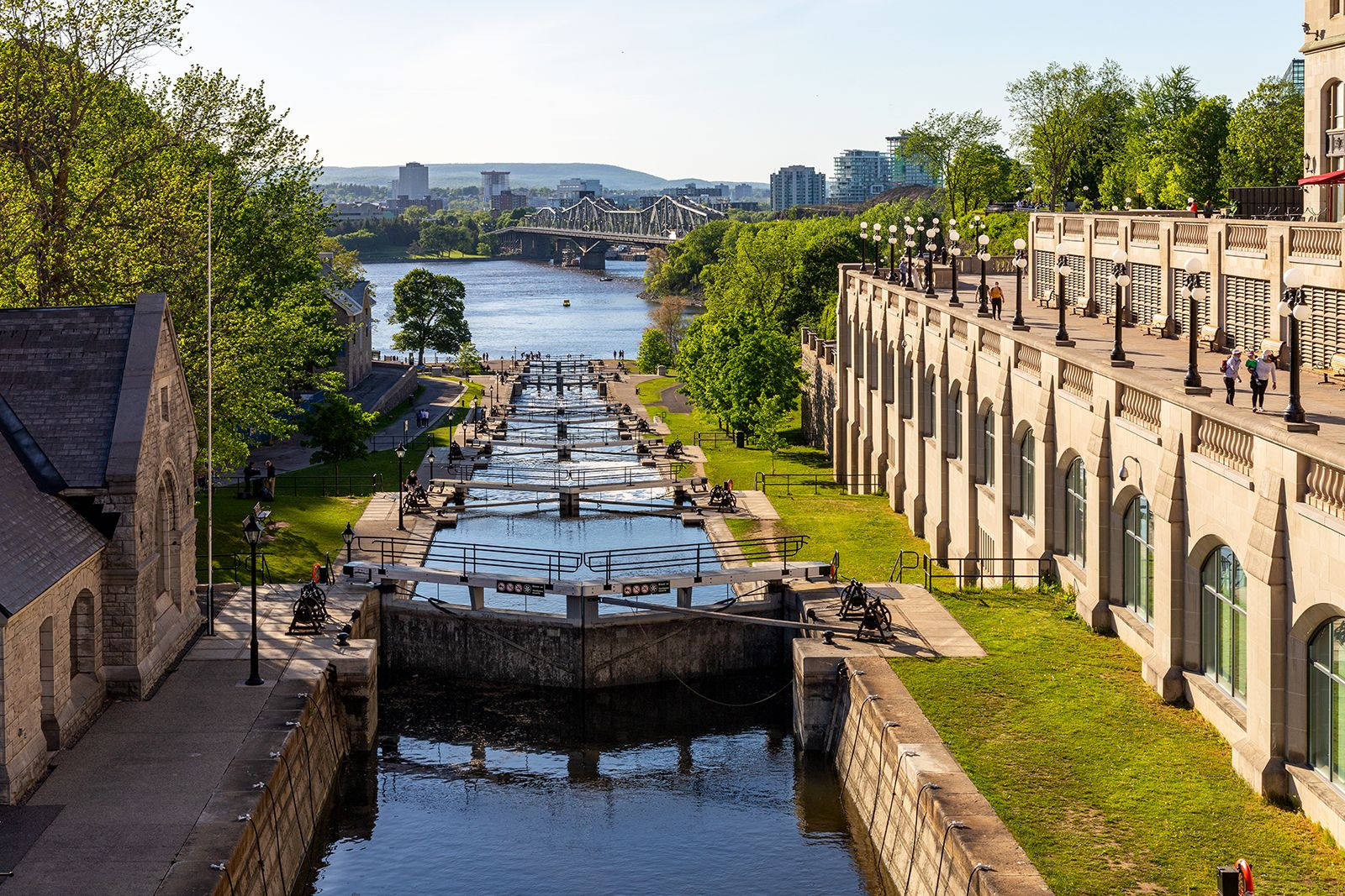 Rideau Canal Locks In Ottawa