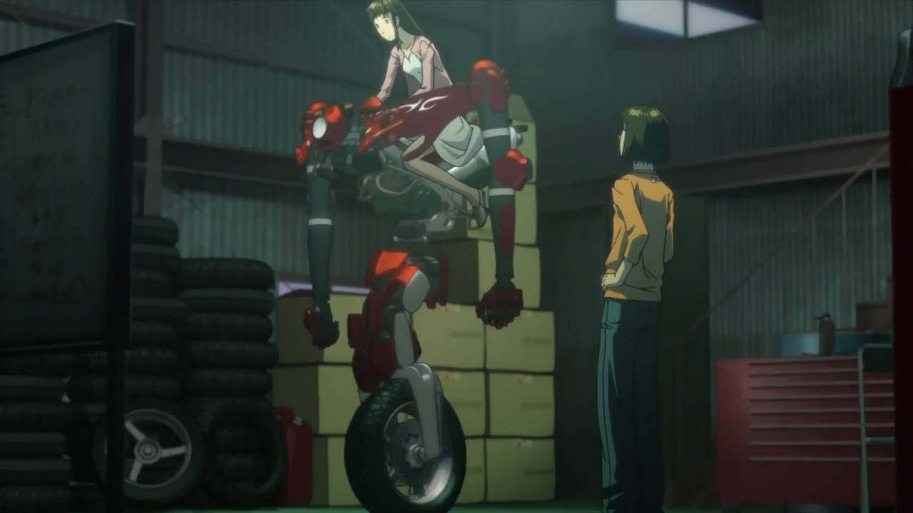 Rideback Rin With Mechanist Haruki Background