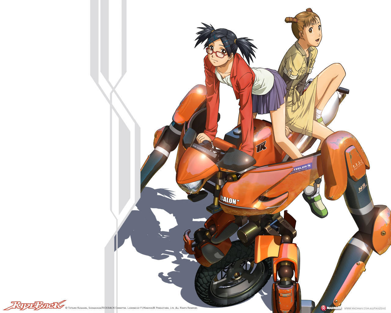 Rideback Shōko And Suzuri Background