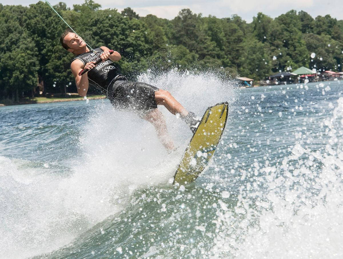 Rider Wakeboarding Mid-air Trick