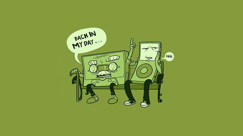 Ridiculous Music Player Cartoon